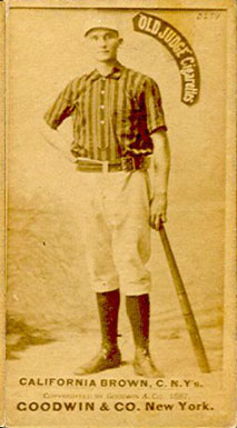 1887 Old Judge California Brown, C. N.Y's #45-4a Baseball Card
