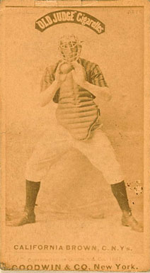 1887 Old Judge California Brown, C. N.Y's #45-2a Baseball Card