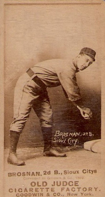 1887 Old Judge Brosnan, 2d B., Sioux Citys #41-2b Baseball Card