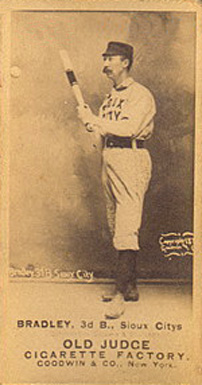 1887 Old Judge Bradley, 3d B., Sioux Citys #38-2a Baseball Card