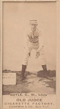 1887 Old Judge Boyle, C., St., Louis #35-4b Baseball Card
