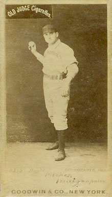 1887 Old Judge Boyle, Pitcher, Indianapolis #36-2b Baseball Card