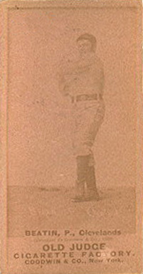 1887 Old Judge Beattin, P., Clevelands #24-2a Baseball Card