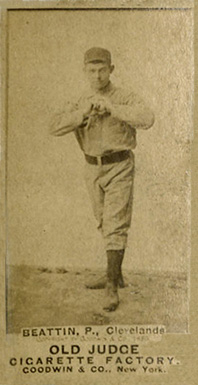 1887 Old Judge Beattin, P., Clevelands #24-1b Baseball Card