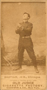 1887 Old Judge Bastian, 2d B., Chicagos #23-4a Baseball Card