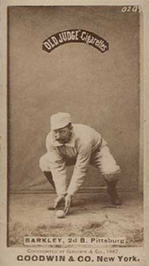 1887 Old Judge Barkley, 2d B. Pittsburg #19-5a Baseball Card