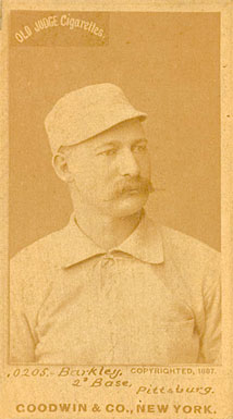 1887 Old Judge Barkley, 2d Base, Pittsburg #19-1b Baseball Card