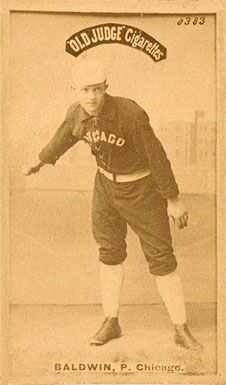 1887 Old Judge Baldwin, P. Chicago #15-2a Baseball Card