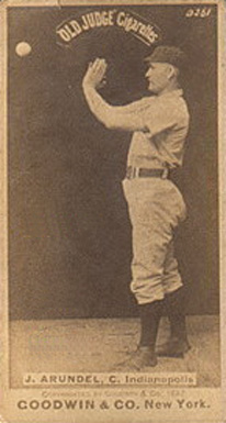1887 Old Judge J. Arundel, C. Indianapolis #13-1a Baseball Card