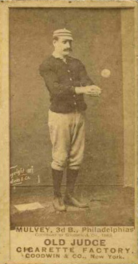 1887 Old Judge Mulvey, 3d B., Philadelphias #332-3c Baseball Card