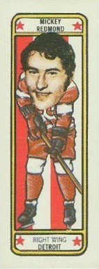 1975 Nabisco Sugar Daddy Mickey Redmond #16 Hockey Card