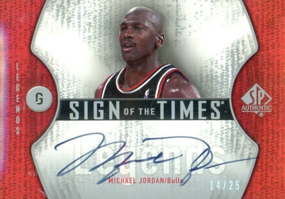 2006  SP Authentic Sign of the Times Legends Michael Jordan #STLMJ Basketball Card