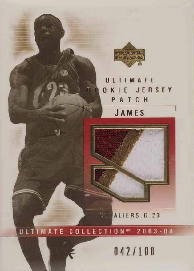 2003 Ultimate Collection Ultimate Game Jersey Patch LeBron James #LJ-P Basketball Card
