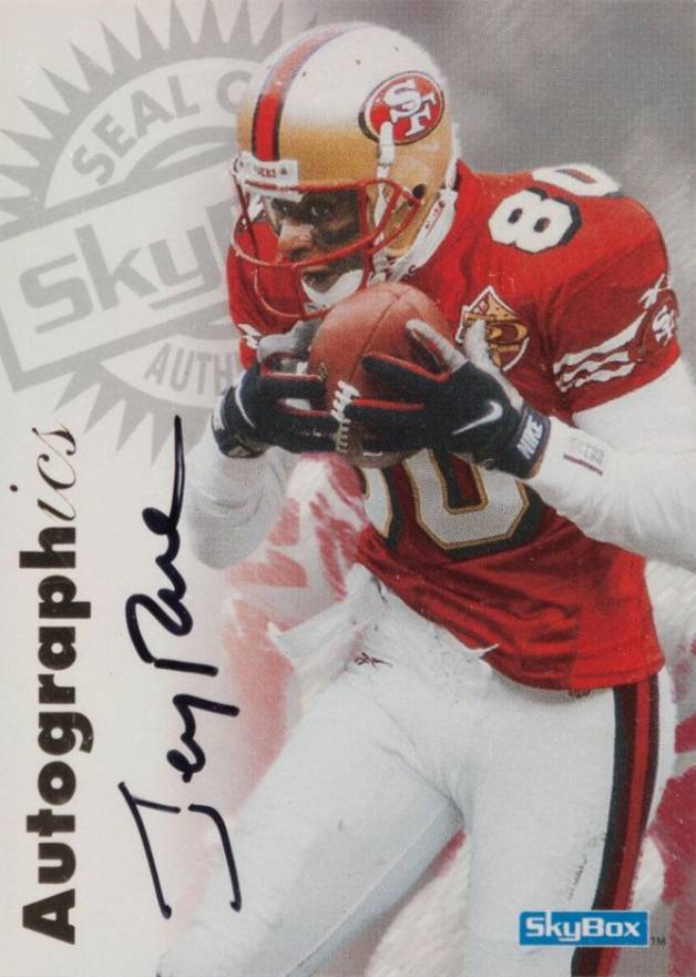 1997 Skybox Premium Autographics Jerry Rice # Football Card