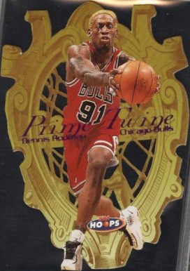 1998 Hoops Prime Twine Dennis Rodman #1 Basketball Card