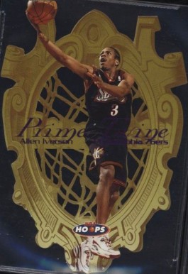 1998 Hoops Prime Twine Allen Iverson #2 Basketball Card