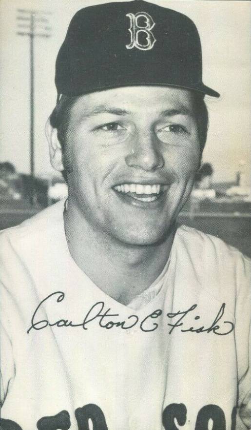 1972 Boston Red Sox Photocards Carlton Fisk # Baseball Card