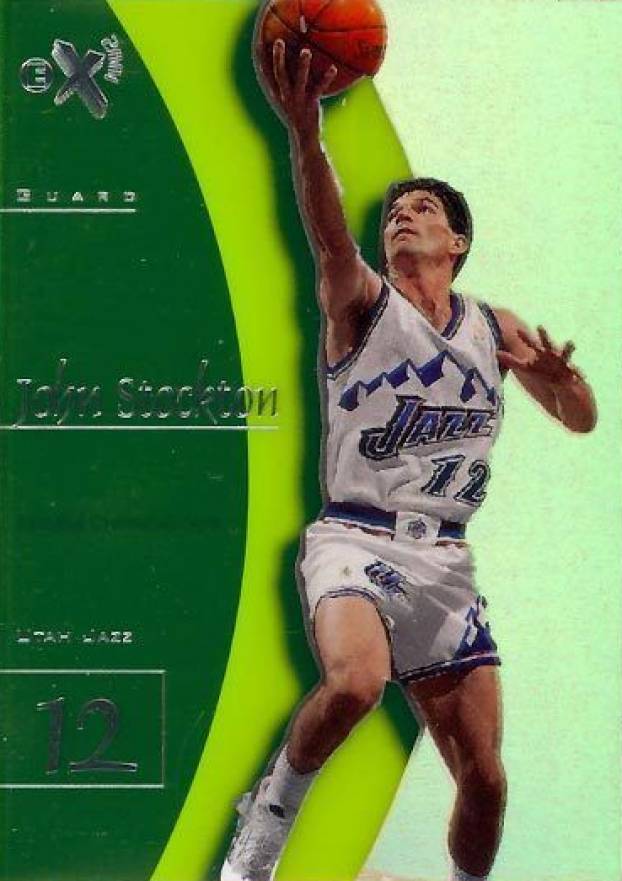 1997 Skybox E-X2001 John Stockton #27 Basketball Card