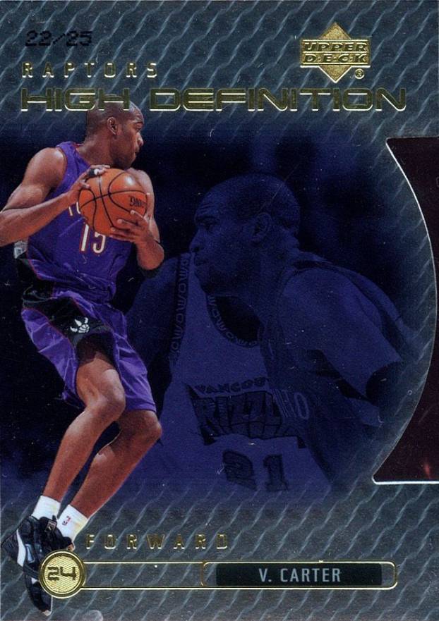 1999 Upper Deck High Definition Vince Carter #HD3 Basketball Card