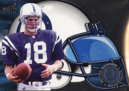 1998 Pacific Aurora Face Mask Cel-Fusions Peyton Manning #18 Football Card