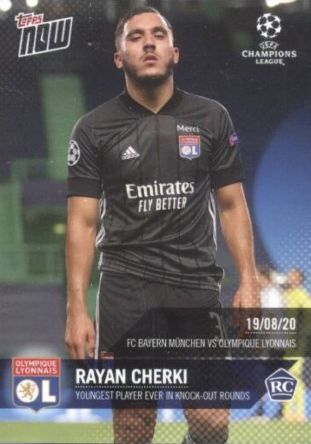 2019 Topps Now UEFA Champions League Rayan Cherki #77 Boxing & Other Card