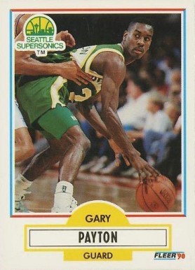 1990 Fleer Update Gary Payton #U-92 Basketball Card