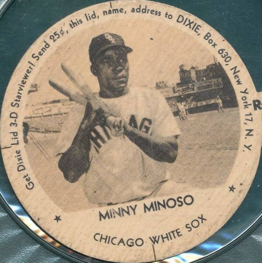1954 Dixie Lids Minny Minoso # Baseball Card