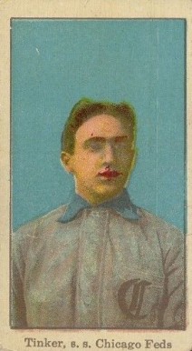 1915 American Caramel Tinker, s.s. Chicago Feds (Portrait) # Baseball Card