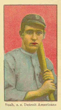 1915 American Caramel Bush, s.s. Detroit Americans # Baseball Card