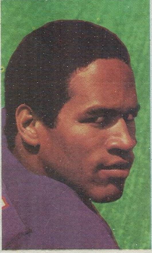 1969 Glendale Stamps O.J. Simpson # Football Card