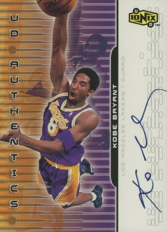 1999 Upper Deck Ionix UD Authentics Kobe Bryant #KB Basketball Card