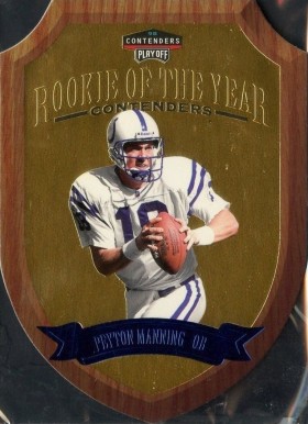 1998 Playoff Contenders R.O.Y. Contender Peyton Manning #4 Football Card