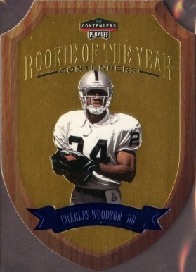 1998 Playoff Contenders R.O.Y. Contender Charles Woodson #9 Football Card