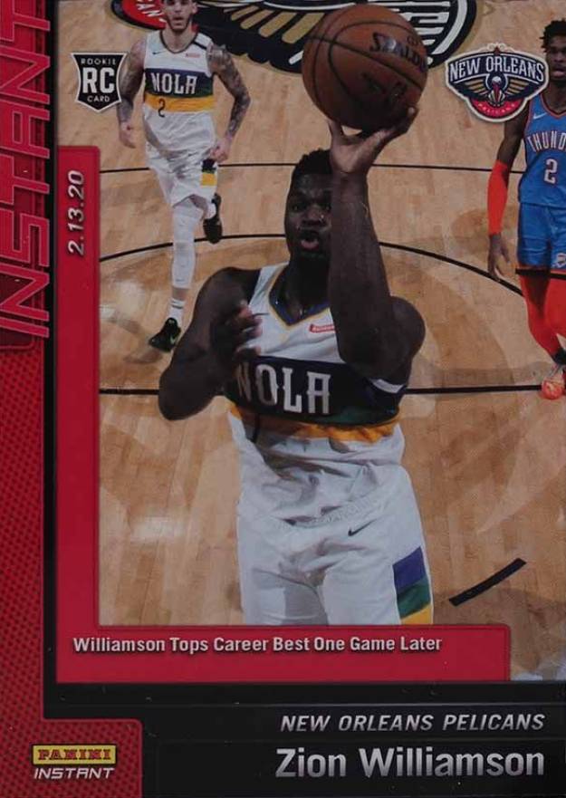 2019 Panini Instant Zion Williamson #91 Basketball Card