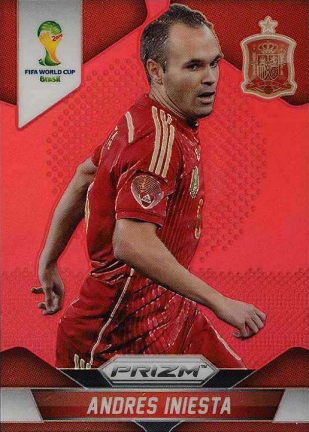 2014 Panini Prizm World Cup Andres Iniesta #177 Soccer Card
