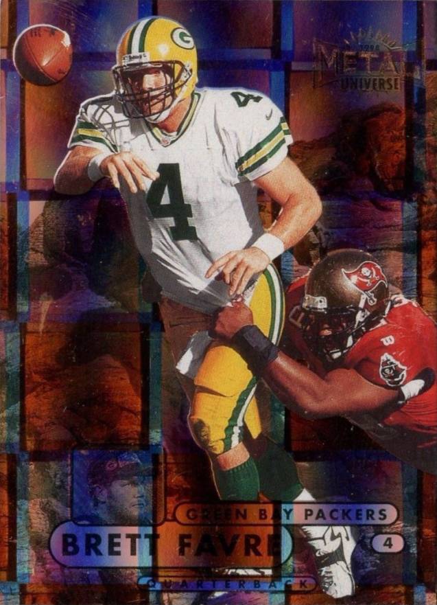1998 Metal Universe Brett Favre #4 Football Card