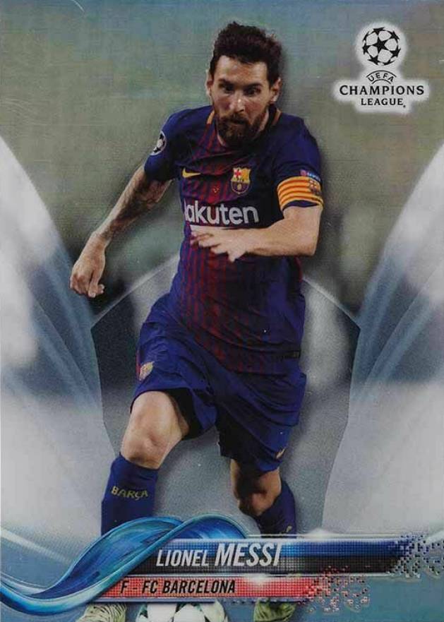 2017 Topps Chrome UEFA Champions League Lionel Messi #1 Soccer Card