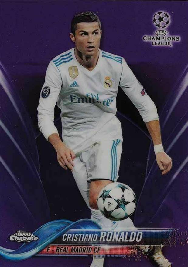 2017 Topps Chrome UEFA Champions League Cristiano Ronaldo #93 Soccer Card