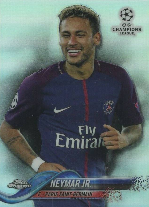 2017 Topps Chrome UEFA Champions League Neymar Jr. #50 Soccer Card