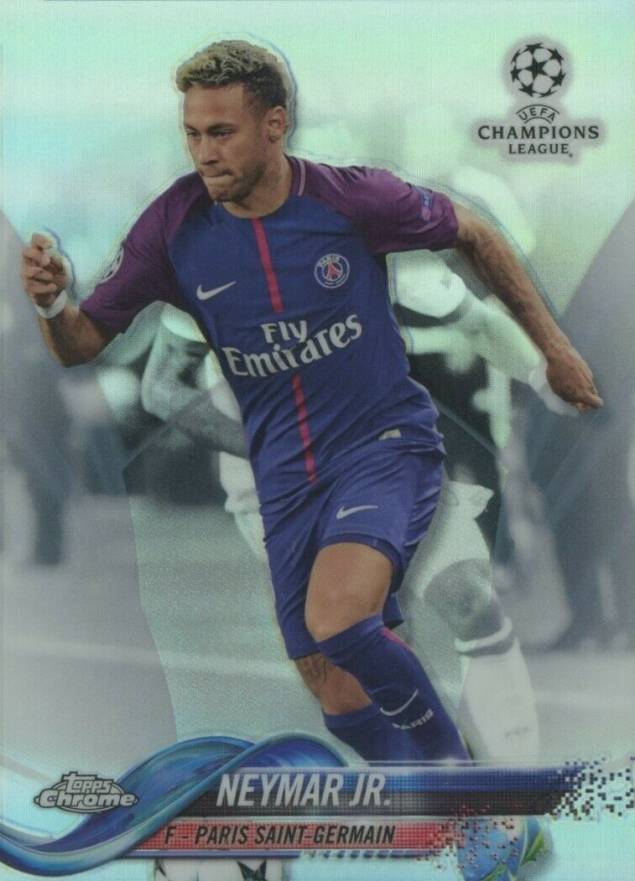 2017 Topps Chrome UEFA Champions League Neymar Jr. #50 Soccer Card