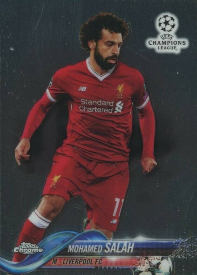 2017 Topps Chrome UEFA Champions League Mohamed Salah #24 Soccer Card