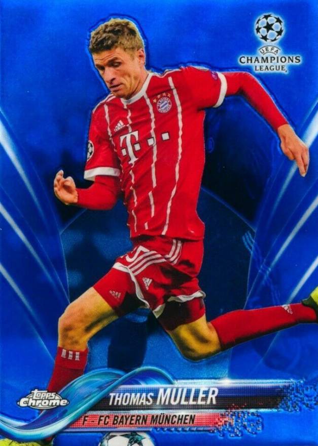 2017 Topps Chrome UEFA Champions League Thomas Muller #95 Soccer Card