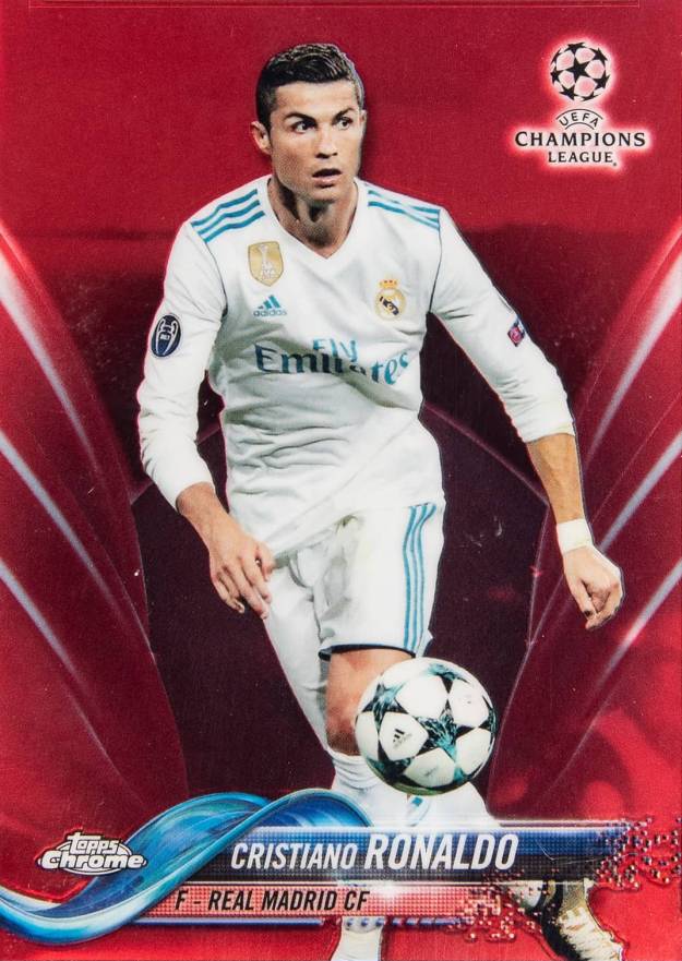 2017 Topps Chrome UEFA Champions League Cristiano Ronaldo #93 Soccer Card