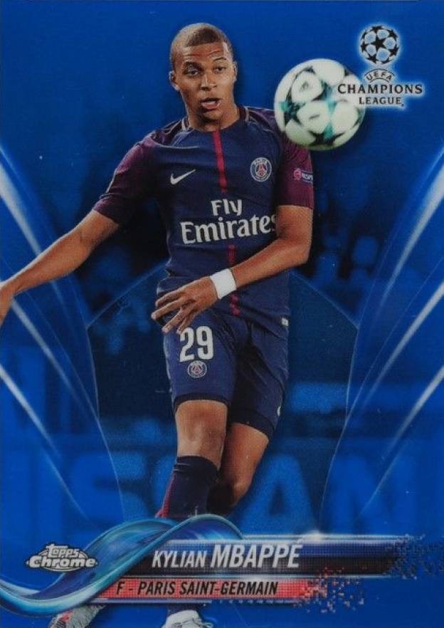 2017 Topps Chrome UEFA Champions League Kylian Mbappe #41 Soccer Card