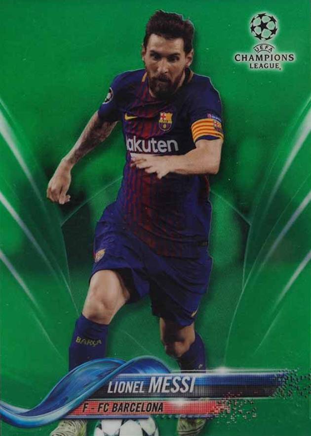 2017 Topps Chrome UEFA Champions League Lionel Messi #1 Soccer Card