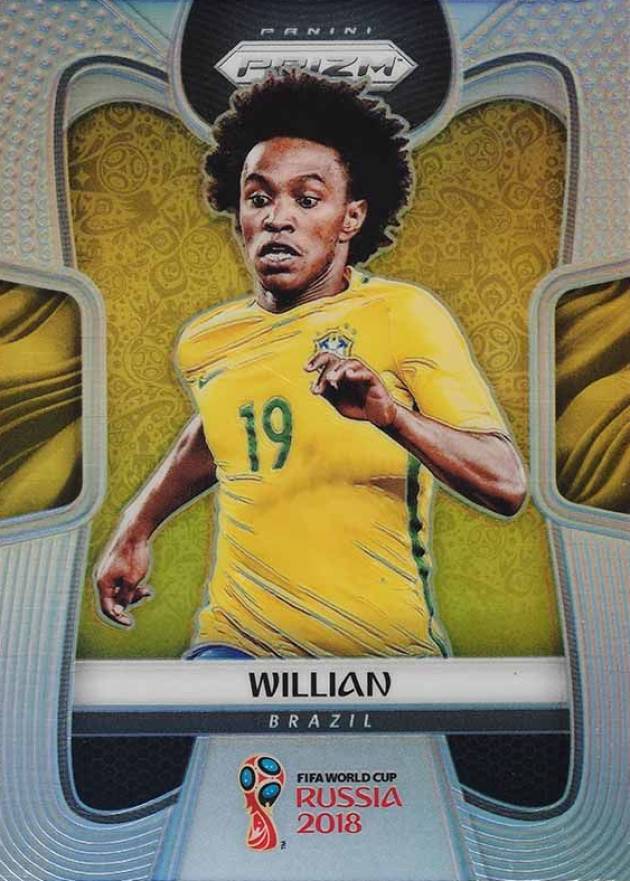 2018 Panini Prizm World Cup Willian #26 Soccer Card