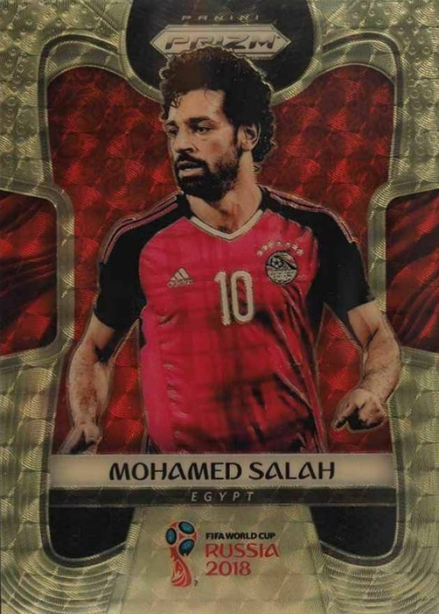 2018 Panini Prizm World Cup Mohamed Salah #54 Soccer Card