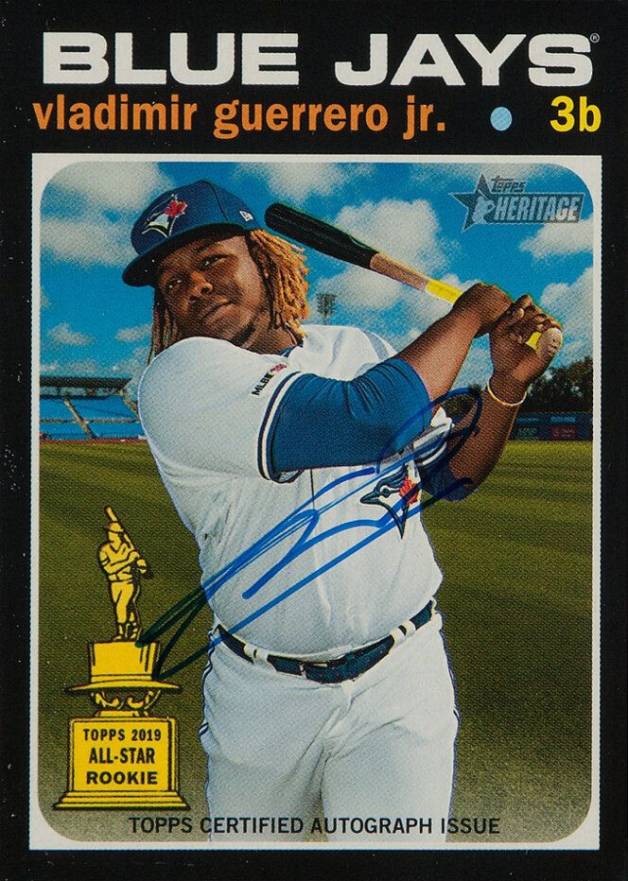 2020 Topps Heritage Real One Autograph Vladimir Guerrero Jr. #VG Baseball Card