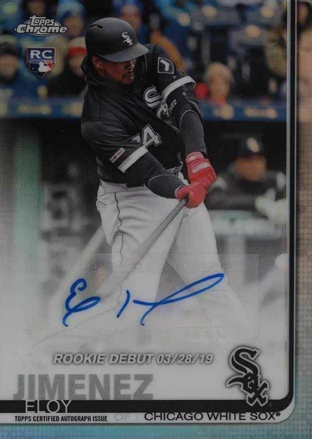 2019 Topps Chrome Update Rookie Debut Autograph Eloy Jimenez #EJ Baseball Card