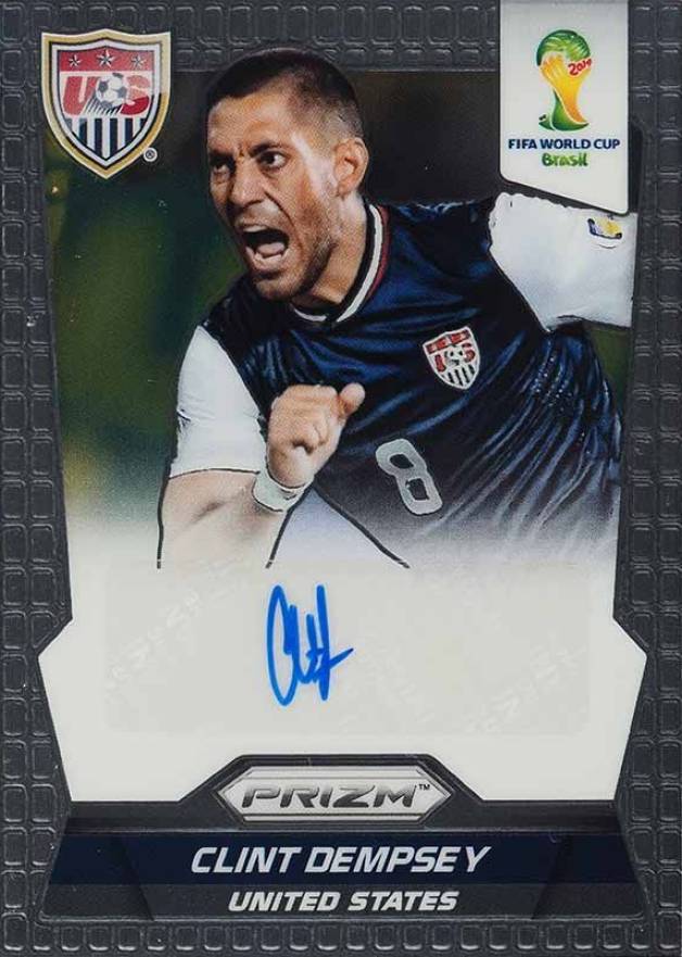2014 Panini Prizm World Cup Signatures Clint Dempsey #SCD Soccer Card